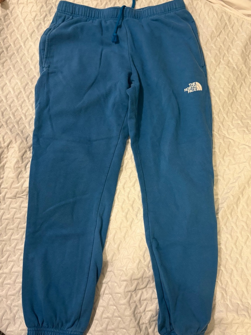 The North Face women’s Teal Blue Fleece Joggers